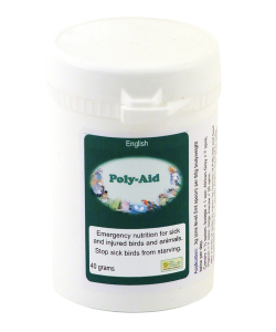 Birdcare Company Poly-Aid Emergency Nutrition for Pet Birds & Parrots 40g